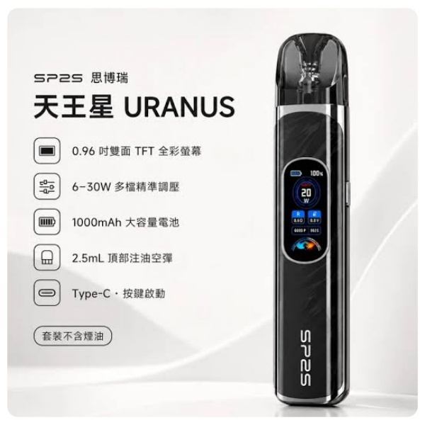 SP2S URANUS 旗艦主機評測：0.96 吋全彩螢幕 + 30W 滿血輸出，智慧體驗直接拉滿